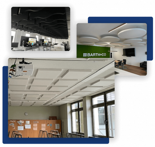 Akustik Deckensegel - Raumakustik Team