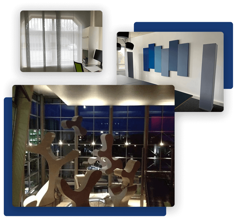 Raumakustik Vorhänge, Paneele & 3D-Sondermodule in verschiedenen Ausführungen