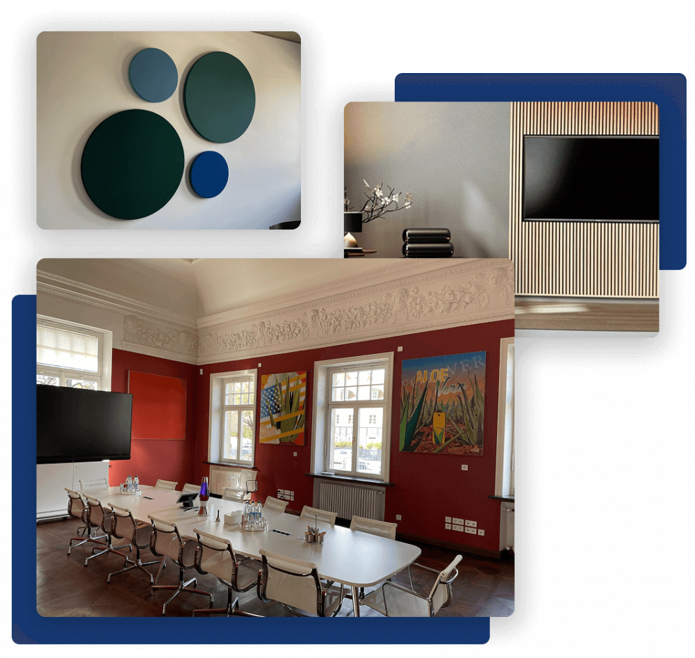 Akustik Wandbilder: Dekorativer Schallschutz - Raumakustik Team